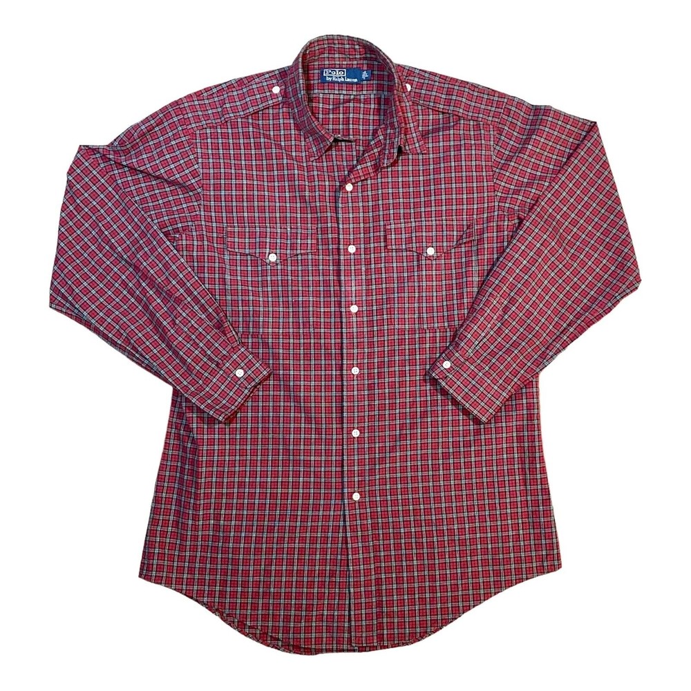 Vintage Polo Ralph Lauren Plaid Button Down Shirt